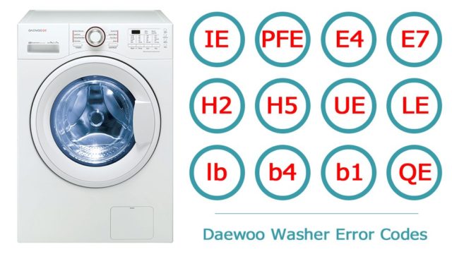 Mã lỗi máy giặt Daewoo