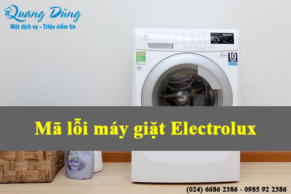 bảng mã lỗi máy giặt electrolux