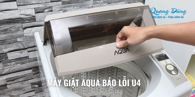 máy giặt aqua báo lỗi u4