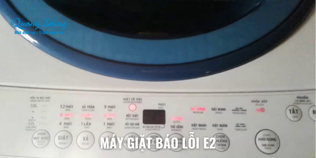 máy giặt báo lỗi E2 